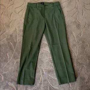 NWT J Crew Ruby pant- olive green